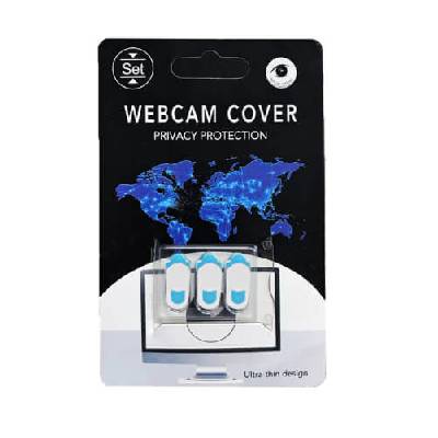Комплект предпазители за камерата за лаптоп и мобилни устройства (3 броя) - WebCam Cover (бял)