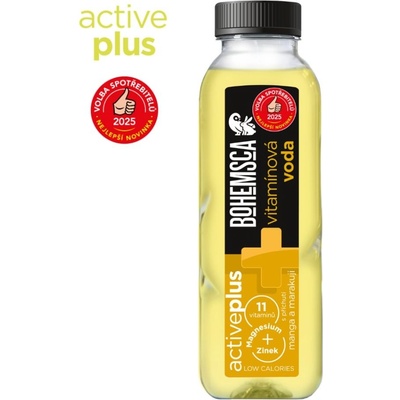 Bohemsca Active plus vitamin water mango a marakuja 390 ml