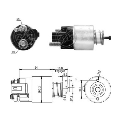 Spínač startéru Hyundai 36120-2B100