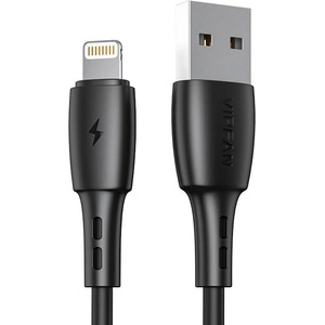 Vipfan Кабел USB към Lightning Vipfan Racing X05, 3A, 1m, черен (X05LT-1m-black)