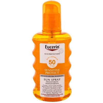Eucerin Sun Sensitive Protect Sun Spray Transparent SPF50 прозрачен слънчезащитен спрей 200 ml