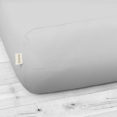 Darré jersey prostěradlo světle šedé 60x120x20