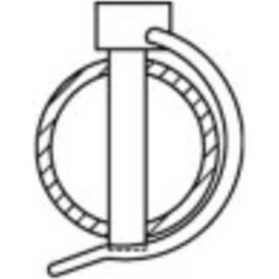 TOOLCRAFT Závlačka z ocele 10x60x32 gaZn (25) 25 ks