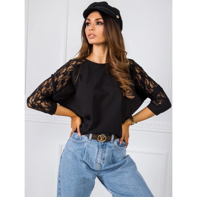 DÁMSKA blúzka s čipkou TP BZ 5476.55 black