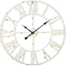 Casa Chic Queensway ANTIC-CLOCK-60-WHT