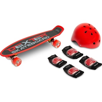 Caretero Toyz Скейтборд Dexter Red + Каска И Протектори Caretero Toyz