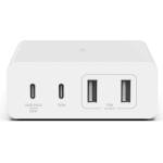 Baseus Захранване за ел. мрежа за лаптопи, смартфони и таблети с 2xUSB и 2xUSB-C изходи с технология за бързо зареждане - Belkin Boost Charge Pro 4-Port GaN Charger 108W (бял) (wch010vfwh)