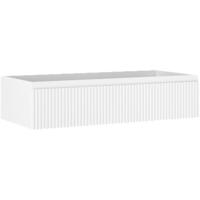 Mexen Rivel шкаф за баня за мивка 100 см, 1 чекмедже, оребрен, бял мат - 91A20-10023-1-BF01 (91A20-10023-1-BF01)