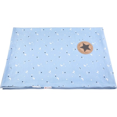 LITTLE ANGEL Deka dvojitá tenká BIO Outlast® sv.modrá hviezdičky sv.modrá