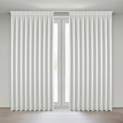 Takoy Bílá závěs z sametové látky 125x270 cm (hotový rozměr) systém flex - MELÁNÍ-HF-478681 | 125 x 270 cm