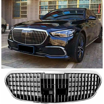 Angeleyes Športová maska Mercedes W223 S chrómová, Maybach štýl