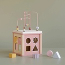 Drevené hračky Little Dutch aktívna kocka Pink