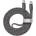 RIVACASE Кабел Rivacase - PS6105GR21, USB-C/USB-C, 2.1 m, сив (PS6105GR21)