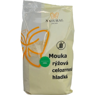 Natural Jihlava MOUKA RÝŽOVÁ celozrnná hladká 500 g