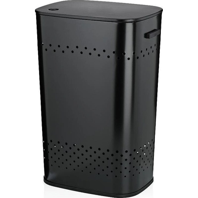 Kela (Германия) Kош за пране и табуретка kela malaga 2 в 1 - цвят черен (kela 23964)