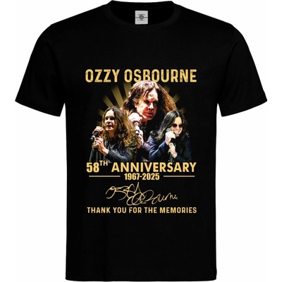 tričko Ozzy Osbourne 58th Anniversary Černá