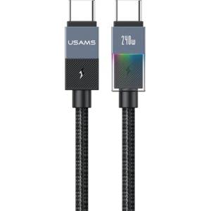 USAMS SJ777 кабел за данни Type-C - Type-C, 120cm, ЗЕЛЕН SJ775USB01 (SJ775USB01)