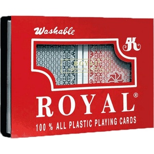  Карти за игра 100% пластик 2 тестета в комплект royal М21-235