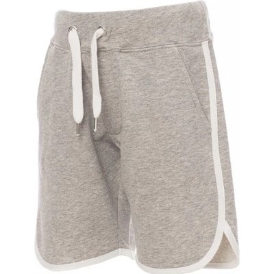 Payper dětské teplákové kraťasy Combat kids šedá melanžová/bílá