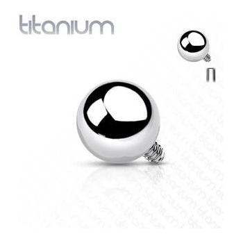 Šperky4U náhradní kulička k labretě titan závit TIT1067-1204