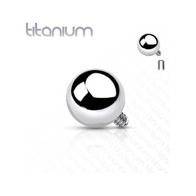 Šperky4U náhradní kulička k labretě titan závit TIT1067-1203