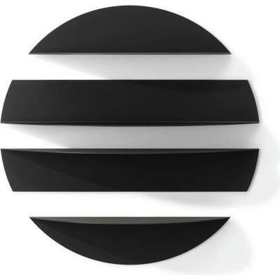 Umbra HK Limited Umbra Комплект от 4 бр. рафтове за стенен монтаж solis - цвят черен (umbra-1018194-040)
