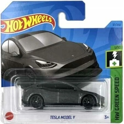 Mattel Hot Wheels Tesla Model Y šedé