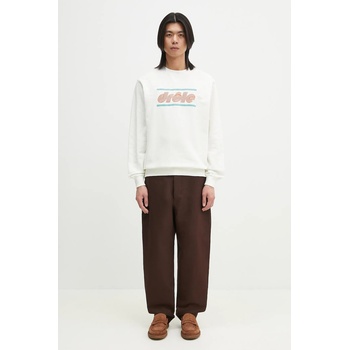 Drôle de Monsieur Памучен суичър Drôle de Monsieur Le Sweatshirt Pique Tennis в бяло с апликация G-SW164-CO162-OW (G.SW164.CO162.OW)