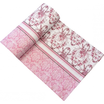 METRÁŽ Bavlněné plátno krep SPRING ROSE, šíře 240cm