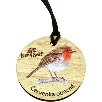 Lesní svět Dřevěná medaile masiv červenka – Zboží Dáma