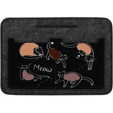 Bertoni Plstěný organizér do tašky Cat Game Black 26 cm x 18 cm x 8 cm