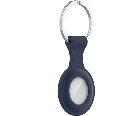 Силиконов ключодържател за Apple AirTag - ComT Icon Keyring (тъмносин)