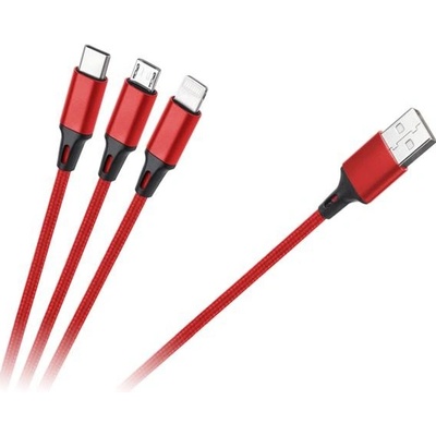 Rebel RB-6005-100-B USB 3v1, 1m, černý