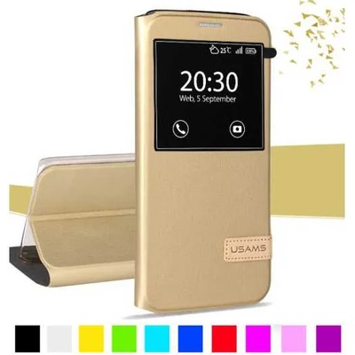 Samsung Galaxy S7 Edge USAMS Window Кожен Калъф и Протектор