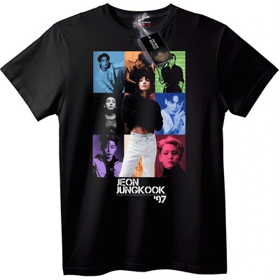 NOONEBRAND Тениска Jeon Jungkook '97 - 2XL, Black