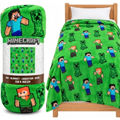 Carbotex Detská deka farebná Minecraft