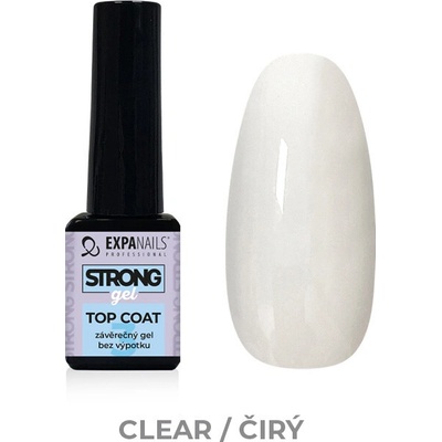 Expa nails Uv Led gel Top Coat Strong bezvýpotkový závěrečný lesk 5 ml