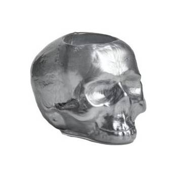 Kosta Boda Свещник за чаена свещ Still life череп 11, 5 см сребрист (7061521)