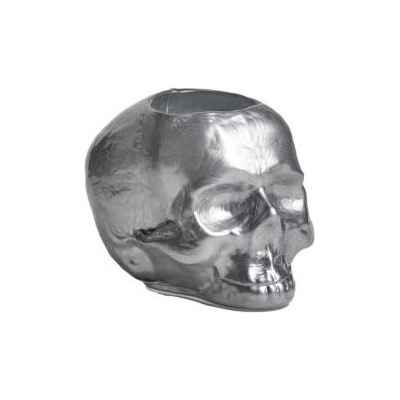 Kosta Boda Свещник за чаена свещ Still life череп 11, 5 см сребрист (7061521)