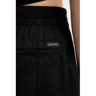 Calvin Klein Jeans Къс панталон с лен Calvin Klein Jeans (J20J225219)