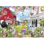 Bluebird Puzzle - Puzzle Spring Green farm - 1 500 piese