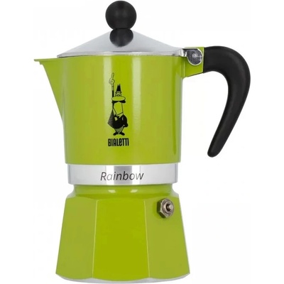 Bialetti Zelená moka kanvica Rainbow 3