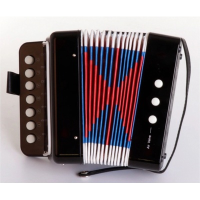 BINO Harmonika dětská modrá tahací akordeon