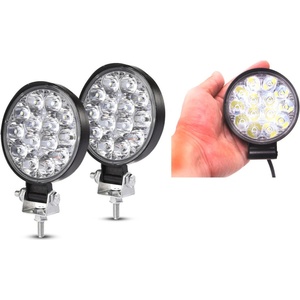  Комплект от 2бр. 42w Мини Лед led Диоден Фар Халоген Дневни Светлини 12v - 24v за автомобил офроуд бус ван камион