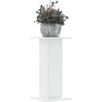 vidaXL Стойки за растения 2 бр бели 30x30x60 см инженерно дърво (3307855)