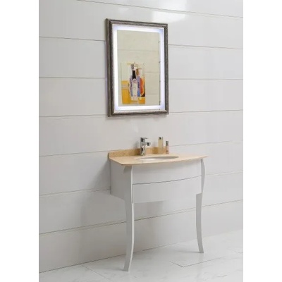 Inter Ceramic Долен шкаф за баня ICP 8454 "АНАИС", Inter Ceramic, PVC, бял, с умивалник, 54.5х85.5x84см (8454)