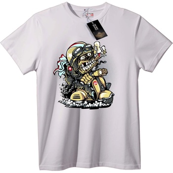 NOONEBRAND Тениска Зомби Скутерист - 7XL, Black