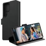 Panzer Samsung S25 Ultra Калъф PANZERGLASS CARE WALLET, стоящ, кожен ефект FLIP, защита на камерата, BLACK CRRFEWLG38488 (CRRFEWLG38488)