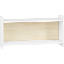 Konsimo Detská nástenná polica BUBO 35x72 cm biela/svetlý buk | KO0168