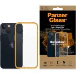 Panzer Гръб PanzerGlass за iPhone 13 mini, ClearCase - Оранжева рамка